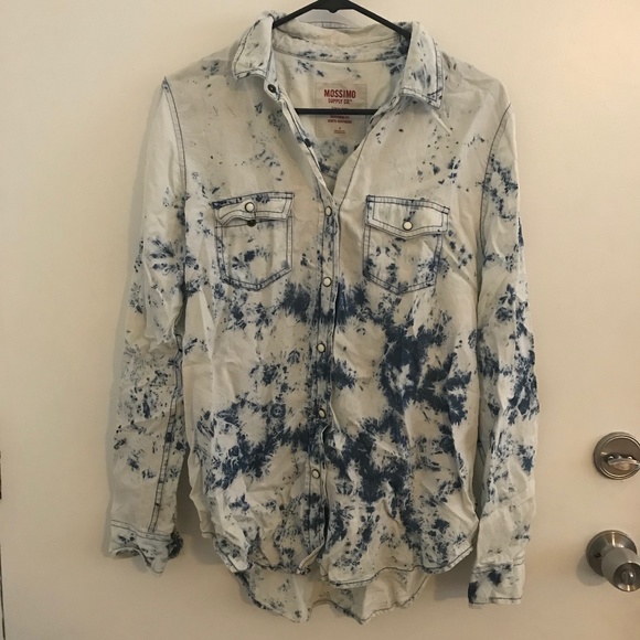 Mossimo Supply Co. Tops - Mossimo Acid Wash Button Up Shirt